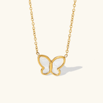 Flutterby Schmetterlingshalskette in Gold