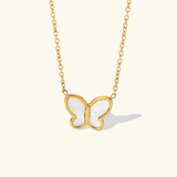 Flutterby Schmetterlingshalskette in Gold