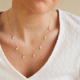 Freeda Perlenhalskette in Gold