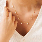 Freeda Perlenhalskette in Gold