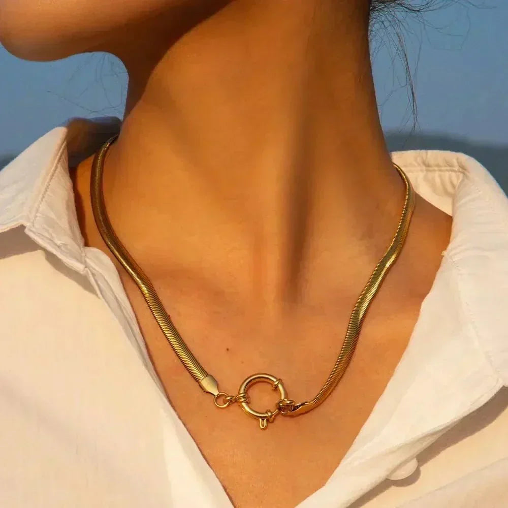 Gabriella Schlangenkette Halskette in Gold