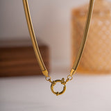 Gabriella Schlangenkette Halskette in Gold