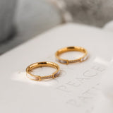 Gabrielle Schmaler Ring in Gold