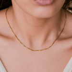 Geordyn Kantige Halskette in Gold