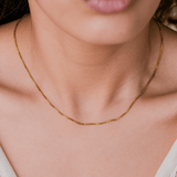 Geordyn Kantige Halskette in Gold