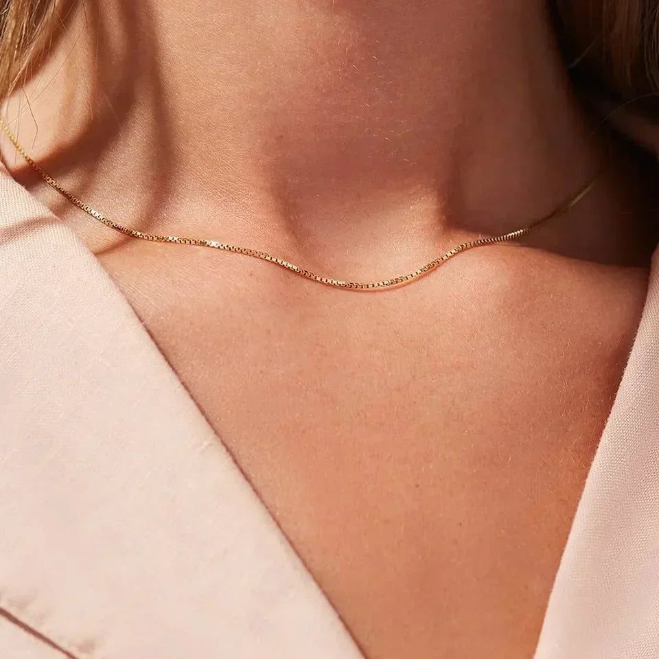 Geordyn Kantige Halskette in Gold