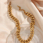 Gianna Grobe Gliederhalskette in Gold
