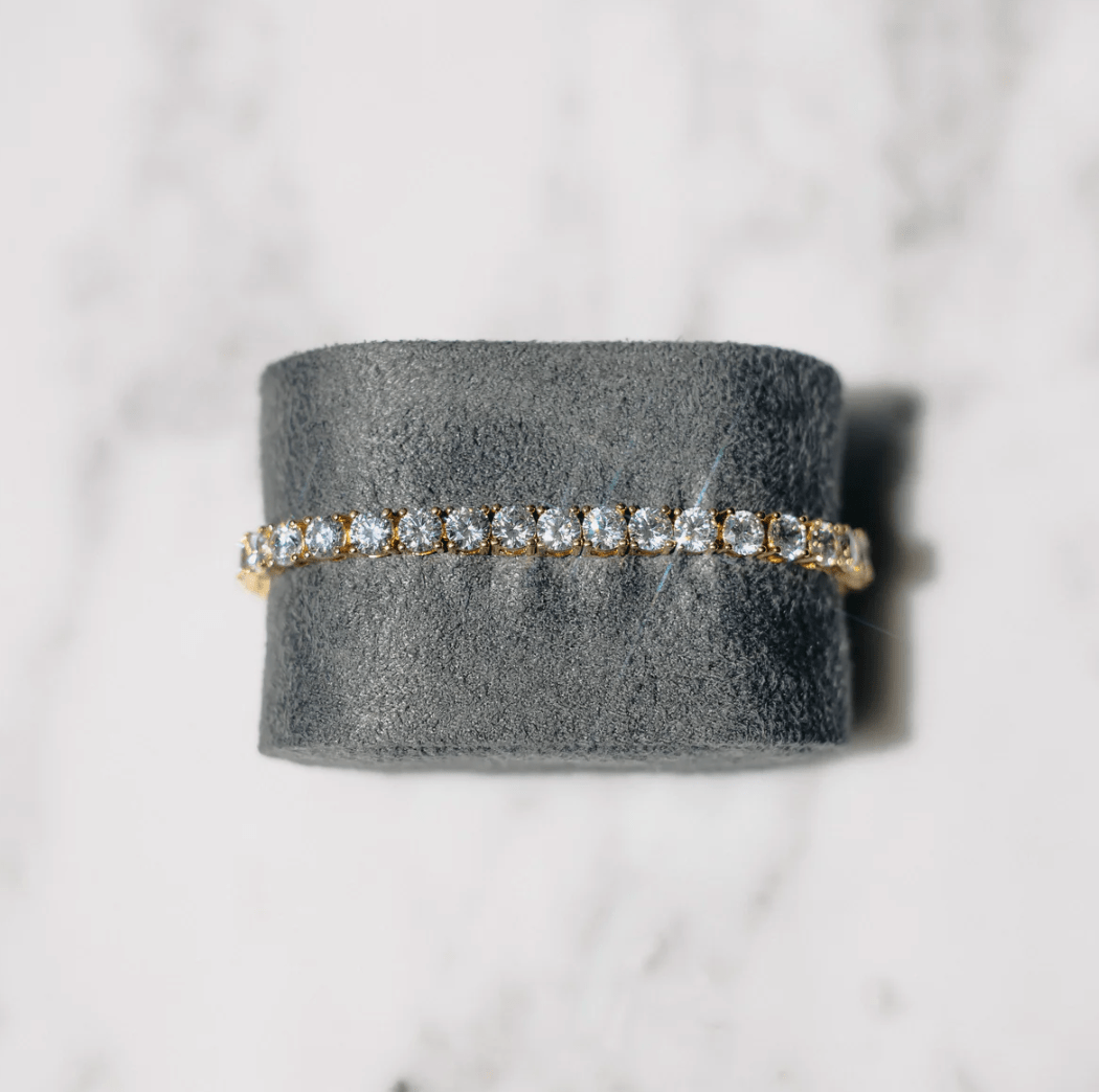 Tennisarmband in Gold
