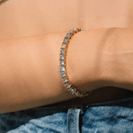 Tennisarmband in Gold