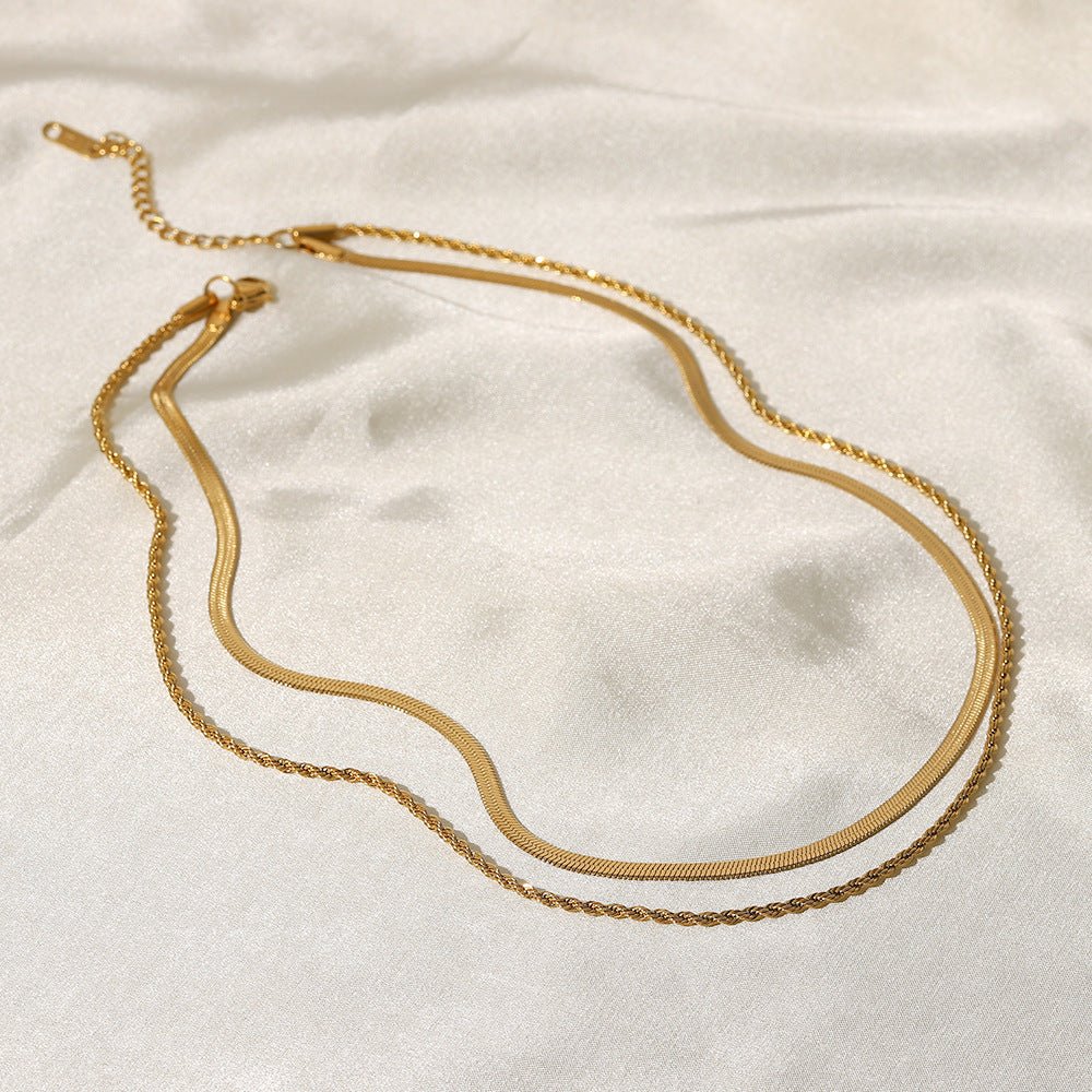 Hailey Layering-Halskette in Gold