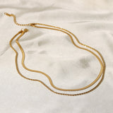 Hailey Layering-Halskette in Gold