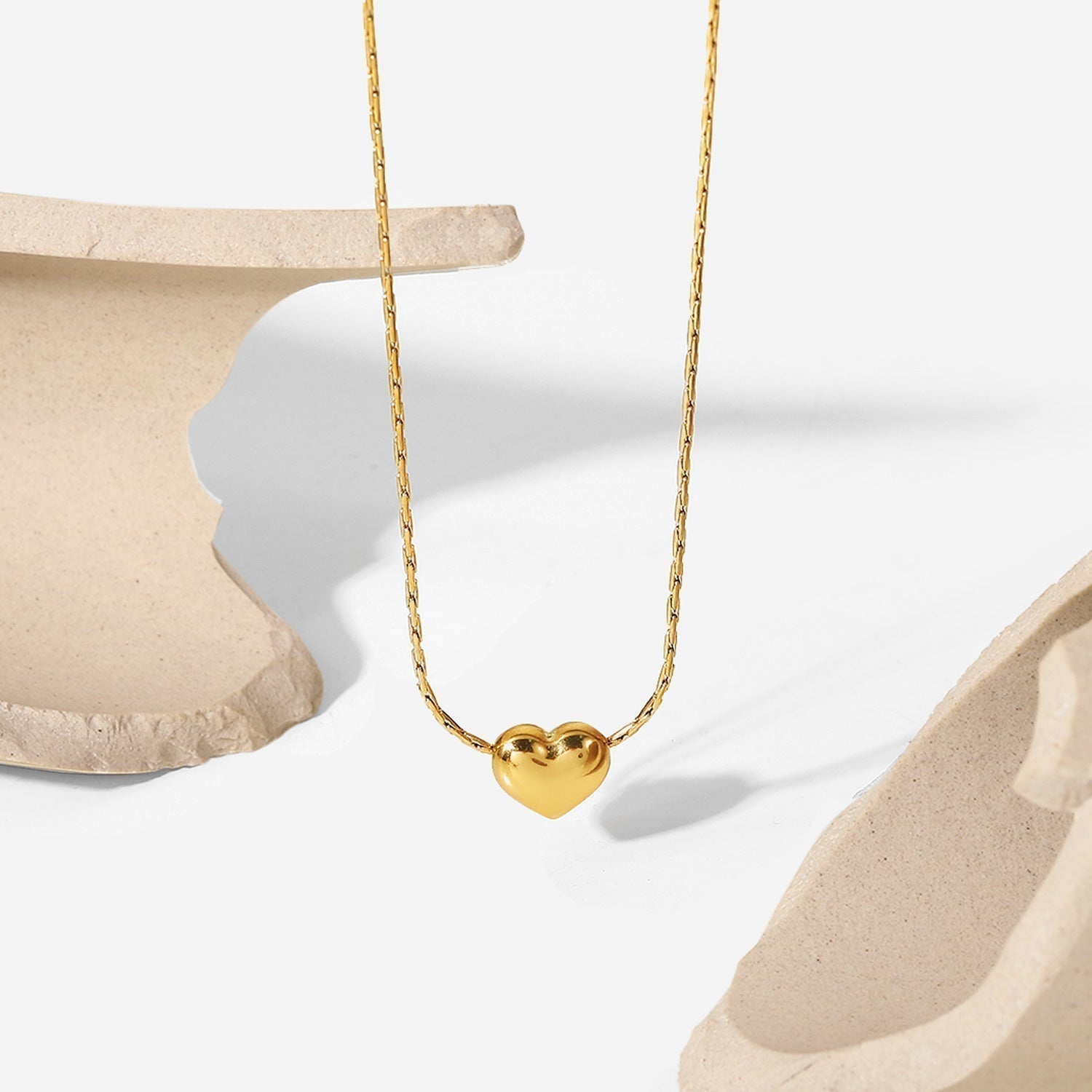 Jessica Herzhalskette in Gold