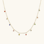 Juliet Edelsteinhalskette in Gold