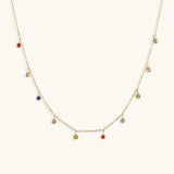 Juliet Edelsteinhalskette in Gold
