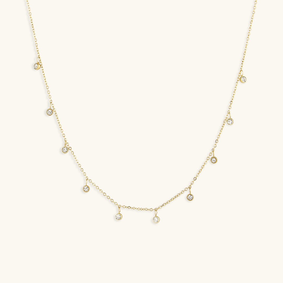 Juliet Edelsteinhalskette in Gold