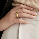 Lorelei Glänzender Croissant-Ring
