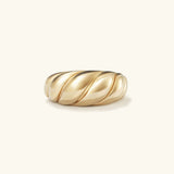 Lorelei Glänzender Croissant-Ring