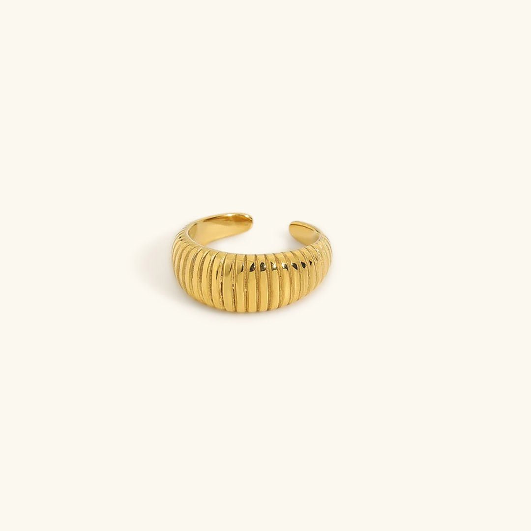 Luden Geschwungener Ring in Gold