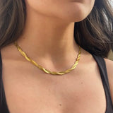 Lysa Gedrehte Halskette in Gold