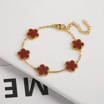 KLEEBLATT | Rotes Armband
