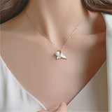 Mermaid Perlenhalskette in Gold