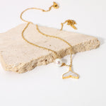 Mermaid Perlenhalskette in Gold