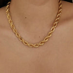 Mila Gedrehte Halskette in Gold