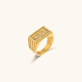 Miles Ring mit Schlangenmuster in Gold