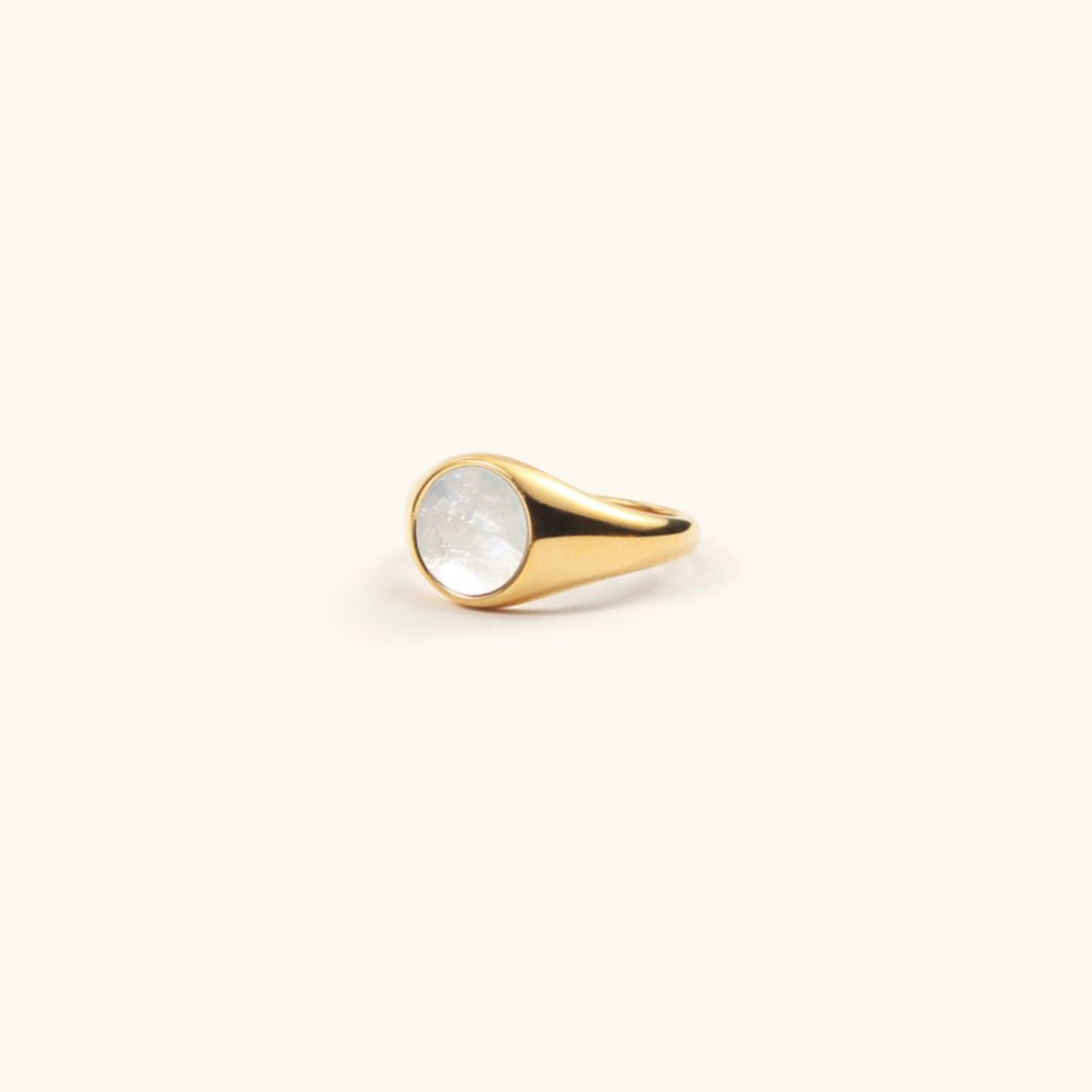 Perlmuttring in Gold