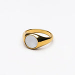Perlen-Signet-Ring