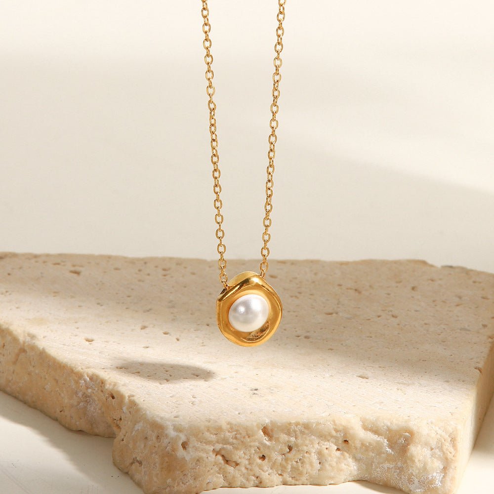 Nancy Perlenhalskette in Gold