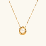 Nancy Perlenhalskette in Gold