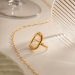 Noelle Unregelmäßiger Ring in Gold