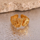 Paloma Skulpturaler Ring in Gold