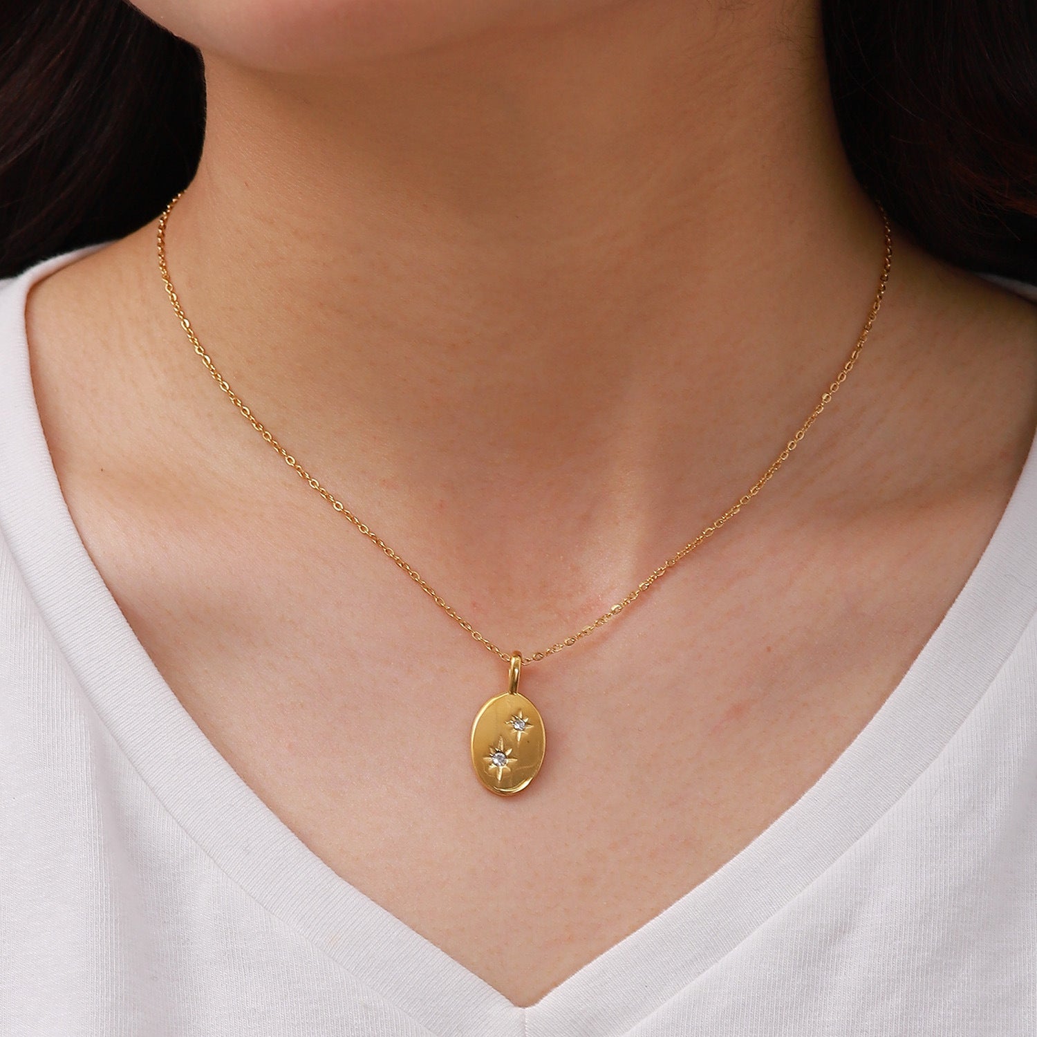 Pamela Sternhalskette in Gold
