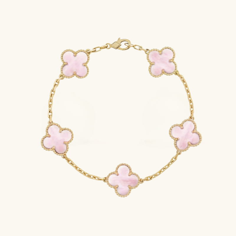 Clover Armband Rosa