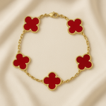 Clover Armband Rot