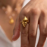Rio Schneckenhaus-Ring in Gold