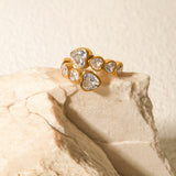 Romy Herzförmiger Ring in Gold