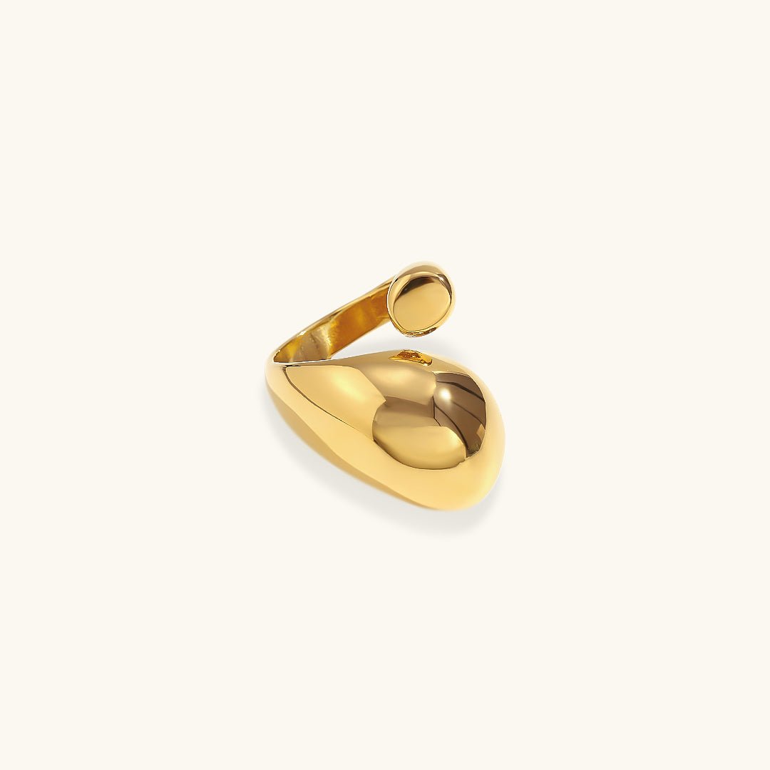 Rosie Geknoteter Ring in Gold