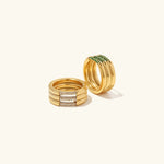 Serenity Glitzernder Ring in Gold