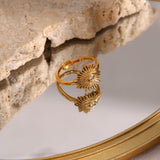 Solana Sonnenstrahl Ring in Gold