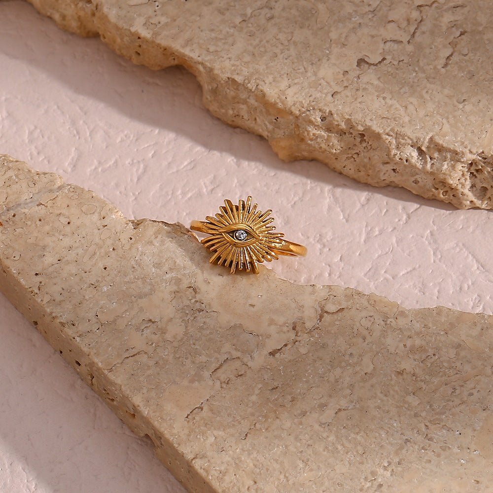 Solana Sonnenstrahl Ring in Gold
