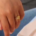 Solana Sonnenstrahl Ring in Gold