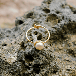 Solis Perlenring in Gold
