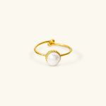 Solis Perlenring in Gold