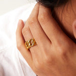 Splendor Polierter Ring in Gold