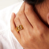 Splendor Polierter Ring in Gold