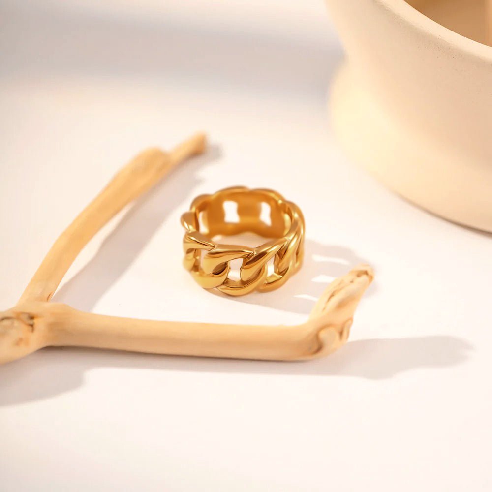 Splendor Polierter Ring in Gold