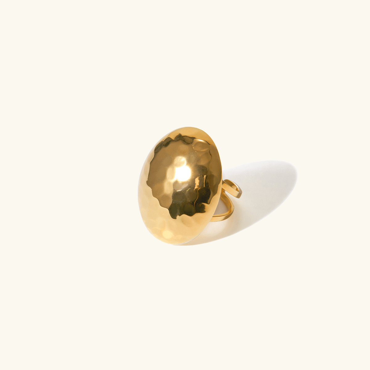 Thora Gehämmerter Ring in Gold